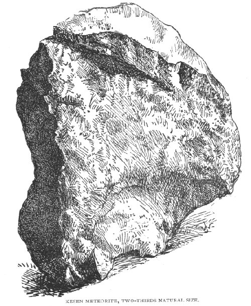 [Line drawing of the meteorite]