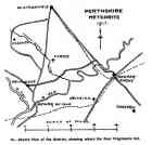 Sketch Plan of the District, showing where tyhe Four Fragments fell